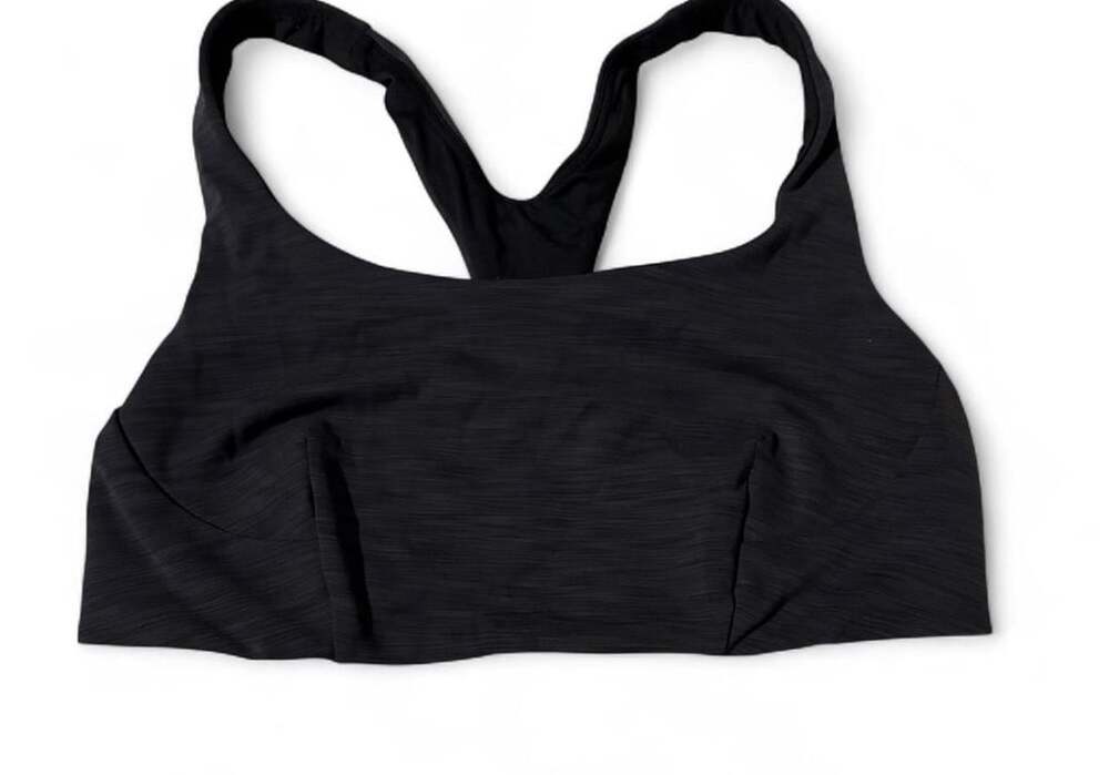Lululemon Energy Bra Black Heathered Sports Bra